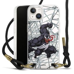 New Carry Case Transparent Stoff schwarz/gold