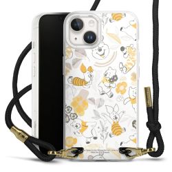 New Carry Case Transparent Stoff schwarz/gold