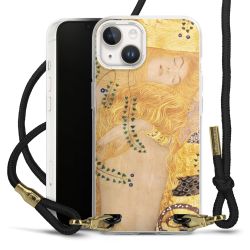 Carry Case Transparent Fabric black/gold