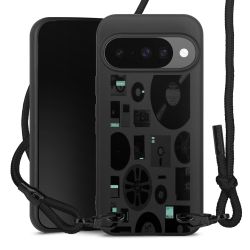 Carry Case Black Line Fabric black/matt black