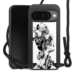 Carry Case Black Line Fabric black/matt black