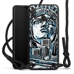 Carry Case Black Line Fabric black/matt black