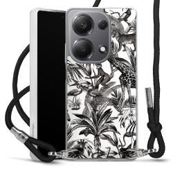 Carry Case Transparent Fabric black/silver