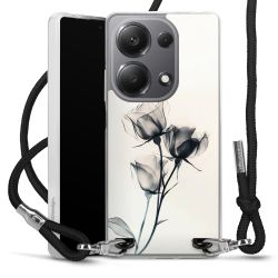 New Carry Case Transparent Stoff schwarz/silber