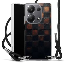 New Carry Case Transparent Stoff schwarz/silber