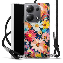 New Carry Case Transparent Stoff schwarz/silber