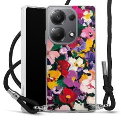 New Carry Case Transparent Stoff schwarz/silber