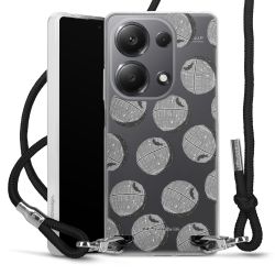 New Carry Case Transparent Stoff schwarz/silber