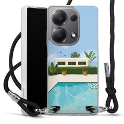 New Carry Case Transparent Stoff schwarz/silber