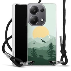 New Carry Case Transparent Stoff schwarz/silber