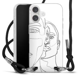 Carry Case Transparent Fabric black/silver