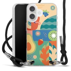 New Carry Case Transparent Stoff schwarz/silber