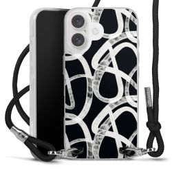 New Carry Case Transparent Stoff schwarz/silber