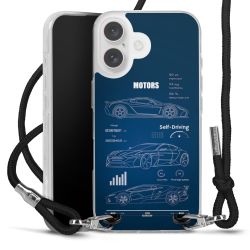 New Carry Case Transparent Stoff schwarz/silber