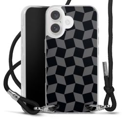 New Carry Case Transparent Stoff schwarz/silber