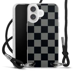 New Carry Case Transparent Stoff schwarz/silber