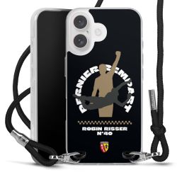 New Carry Case Transparent Stoff schwarz/silber