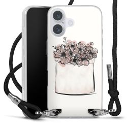 Carry Case Transparent Fabric black/silver