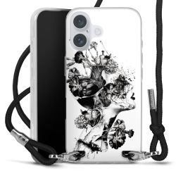 Carry Case Transparent Fabric black/silver