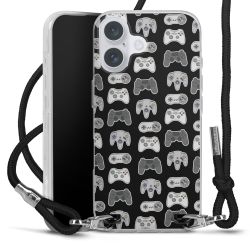 Carry Case Transparent Fabric black/silver