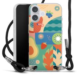 New Carry Case Transparent Stoff schwarz/silber