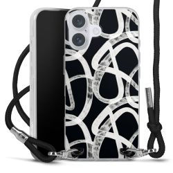 New Carry Case Transparent Stoff schwarz/silber