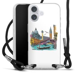 New Carry Case Transparent Stoff schwarz/silber