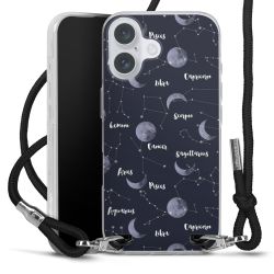 New Carry Case Transparent Stoff schwarz/silber