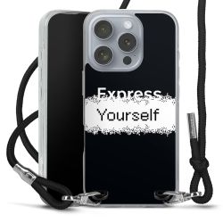 New Carry Case Transparent Stoff schwarz/silber