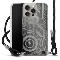 Carry Case Transparent Fabric black/silver