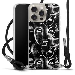 Carry Case Transparent Fabric black/silver