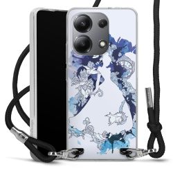 New Carry Case Transparent Stoff schwarz/silber