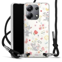 New Carry Case Transparent Stoff schwarz/silber