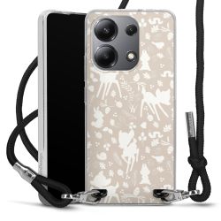 New Carry Case Transparent Stoff schwarz/silber