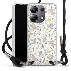 New Carry Case Transparent Stoff schwarz/silber