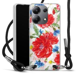 New Carry Case Transparent Stoff schwarz/silber