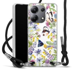 New Carry Case Transparent Stoff schwarz/silber