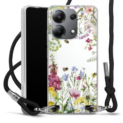 New Carry Case Transparent Stoff schwarz/silber