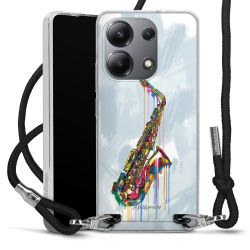 New Carry Case Transparent Stoff schwarz/silber