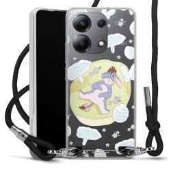 New Carry Case Transparent Stoff schwarz/silber