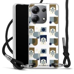 New Carry Case Transparent Stoff schwarz/silber