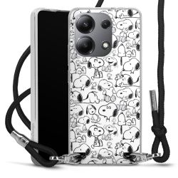 New Carry Case Transparent Stoff schwarz/silber