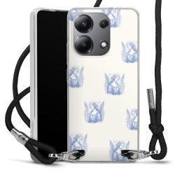 New Carry Case Transparent Stoff schwarz/silber