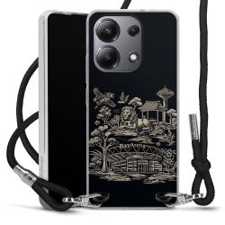 Carry Case Stoff schwarz/silber