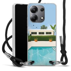 New Carry Case Transparent Stoff schwarz/silber