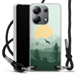 New Carry Case Transparent Stoff schwarz/silber