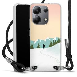 New Carry Case Transparent Stoff schwarz/silber