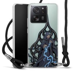 New Carry Case Transparent Stoff schwarz/silber