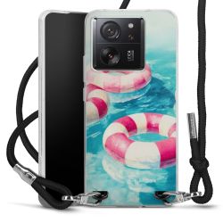 New Carry Case Transparent Stoff schwarz/silber