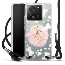 New Carry Case Transparent Stoff schwarz/silber